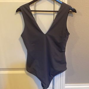 Free People Keep It Sleek Bodysuit - Mauve